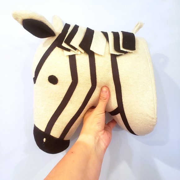 Target Toys Plush Zebra Mounted Head Trophy Kids Wall Hanging 26 Target Pillowfort Poshmark